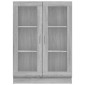 vidaXL Βιτρίνα Γκρι Sonoma 82,5 x 30,5 x 115 εκ. Επεξεργασμένο Ξύλο
