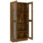 vidaXL Βιτρίνα Καπνιστή Δρυς 82,5x30,5x185,5 εκ. Επεξεργασμένο Ξύλο