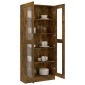 vidaXL Βιτρίνα Καπνιστή Δρυς 82,5x30,5x185,5 εκ. Επεξεργασμένο Ξύλο