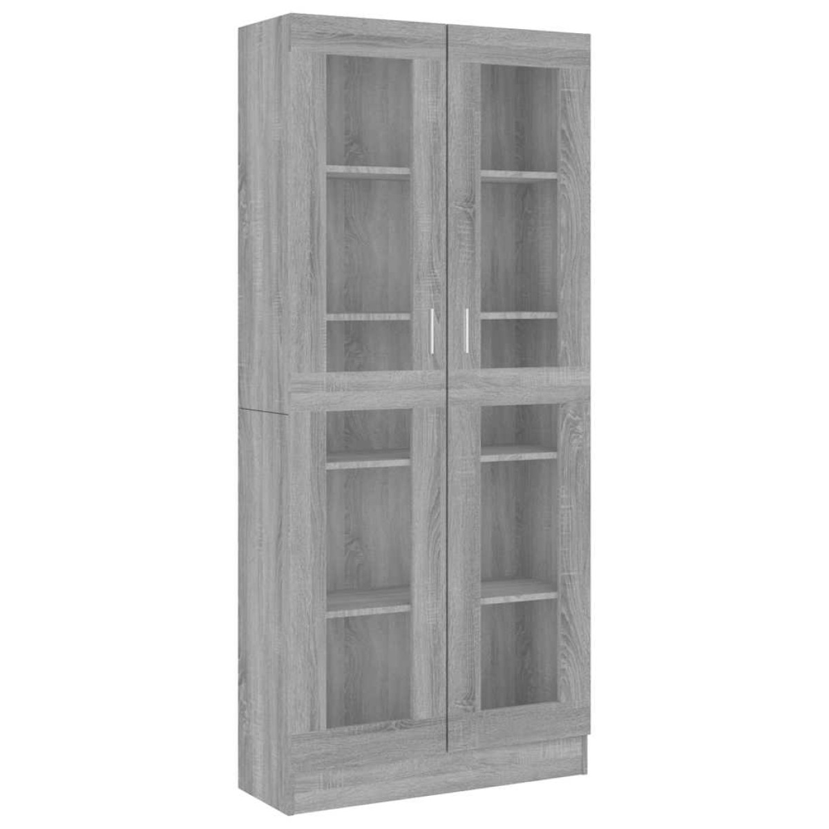 vidaXL Βιτρίνα Γκρι Sonoma 82,5x30,5x185,5 εκ. από Επεξεργασμένο Ξύλο