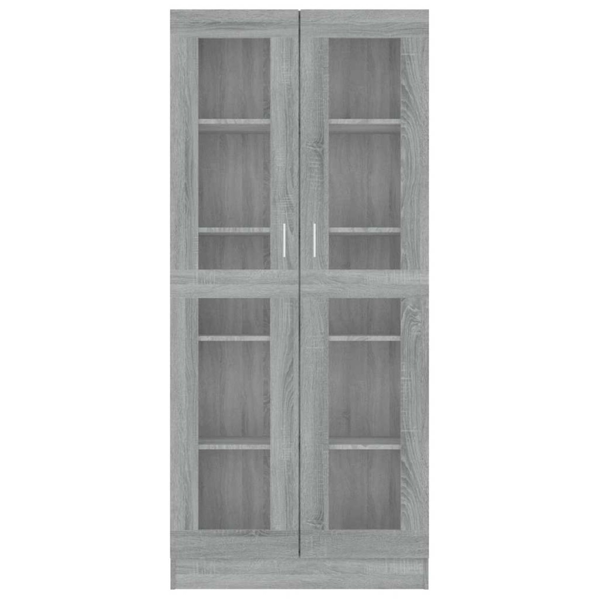 vidaXL Βιτρίνα Γκρι Sonoma 82,5x30,5x185,5 εκ. από Επεξεργασμένο Ξύλο