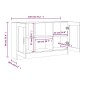 vidaXL Βιτρίνα Καπνιστή Δρυς 120x30,5x70 εκ. από Επεξεργασμένο Ξύλο