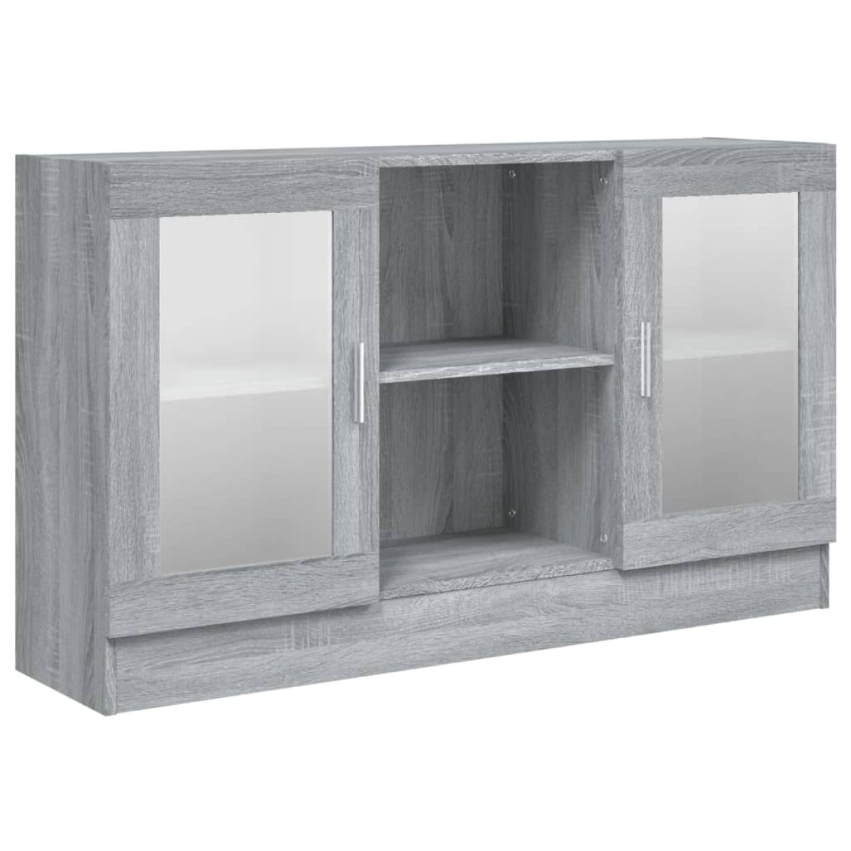 vidaXL Βιτρίνα Γκρι Sonoma 120x30,5x70 εκ. από Επεξεργασμένο Ξύλο