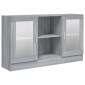 vidaXL Βιτρίνα Γκρι Sonoma 120x30,5x70 εκ. από Επεξεργασμένο Ξύλο