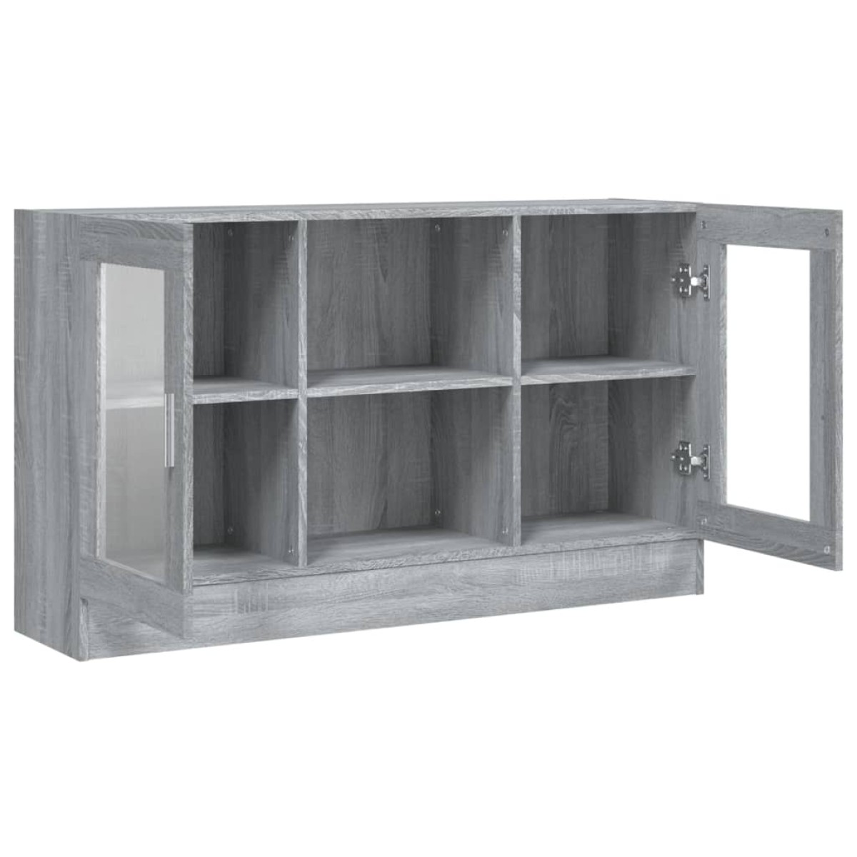 vidaXL Βιτρίνα Γκρι Sonoma 120x30,5x70 εκ. από Επεξεργασμένο Ξύλο