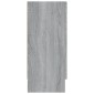 vidaXL Βιτρίνα Γκρι Sonoma 120x30,5x70 εκ. από Επεξεργασμένο Ξύλο