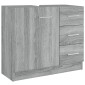 vidaXL Ντουλάπι Νιπτήρα Grey Sonoma 63x38,50x54 εκ. Επεξεργ. Ξύλο