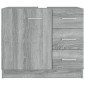 vidaXL Ντουλάπι Νιπτήρα Grey Sonoma 63x38,50x54 εκ. Επεξεργ. Ξύλο