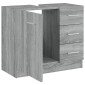 vidaXL Ντουλάπι Νιπτήρα Grey Sonoma 63x38,50x54 εκ. Επεξεργ. Ξύλο