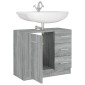 vidaXL Ντουλάπι Νιπτήρα Grey Sonoma 63x38,50x54 εκ. Επεξεργ. Ξύλο