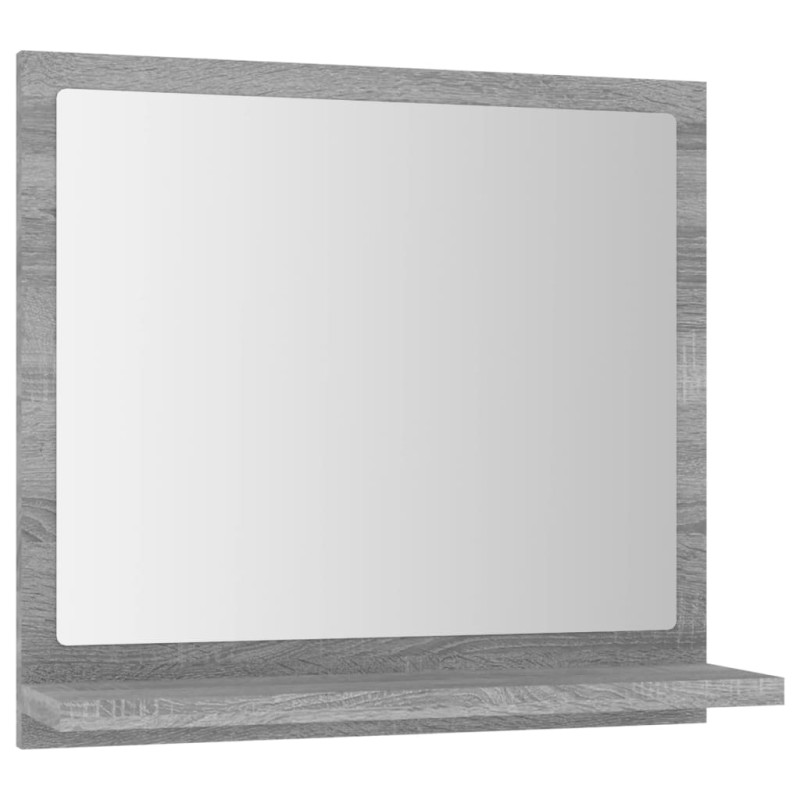 vidaXL Καθρέφτης Μπάνιου Γκρι Sonoma 40x10,5x37 εκ. Επεξεργασμένο Ξύλο