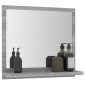 vidaXL Καθρέφτης Μπάνιου Γκρι Sonoma 40x10,5x37 εκ. Επεξεργασμένο Ξύλο