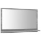 vidaXL Καθρέφτης Μπάνιου Γκρι Sonoma 60x10,5x37 εκ. Επεξεργασμένο Ξύλο
