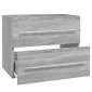 vidaXL Ντουλάπι Νιπτήρα Grey Sonoma 60x38,5x48 εκ. Επεξεργ. Ξύλο