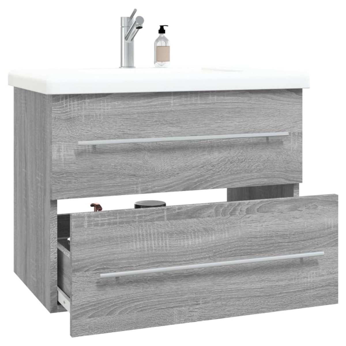 vidaXL Ντουλάπι Νιπτήρα Grey Sonoma 60x38,5x48 εκ. Επεξεργ. Ξύλο