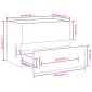 vidaXL Ντουλάπι Νιπτήρα Καπνιστή Δρυς 60x38,5x45 εκ. από Επεξεργ. Ξύλο