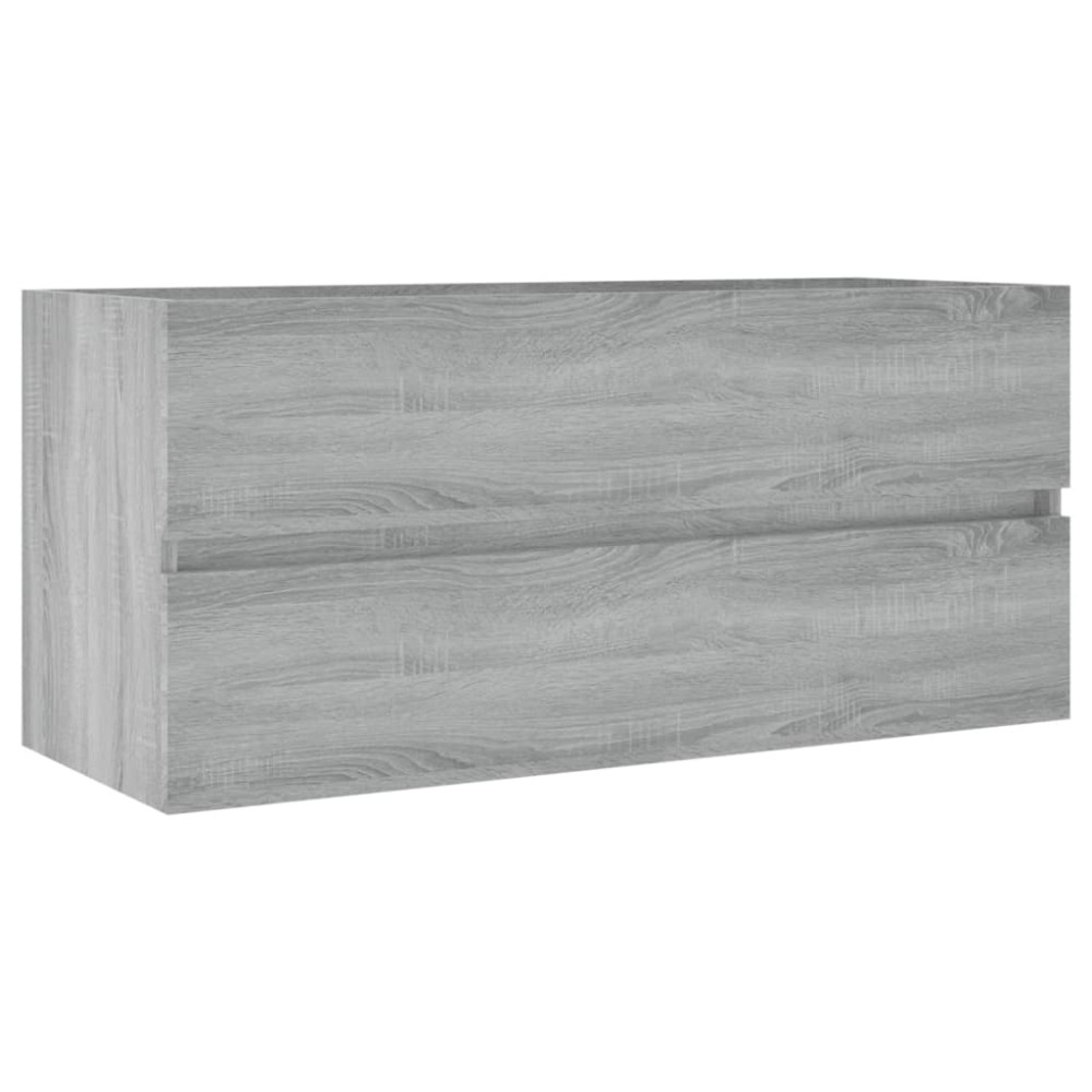 vidaXL Ντουλάπι Νιπτήρα Γκρι Sonoma 100x38,5x45 εκ. Επεξεργασμένο Ξύλο