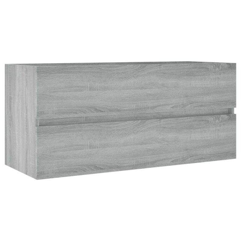 vidaXL Ντουλάπι Νιπτήρα Γκρι Sonoma 100x38,5x45 εκ. Επεξεργασμένο Ξύλο