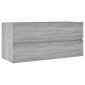 vidaXL Ντουλάπι Νιπτήρα Γκρι Sonoma 100x38,5x45 εκ. Επεξεργασμένο Ξύλο