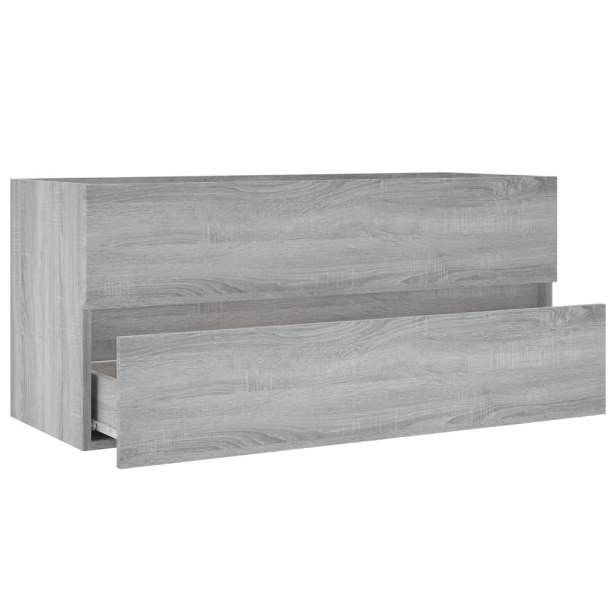 vidaXL Ντουλάπι Νιπτήρα Γκρι Sonoma 100x38,5x45 εκ. Επεξεργασμένο Ξύλο