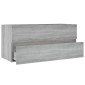 vidaXL Ντουλάπι Νιπτήρα Γκρι Sonoma 100x38,5x45 εκ. Επεξεργασμένο Ξύλο