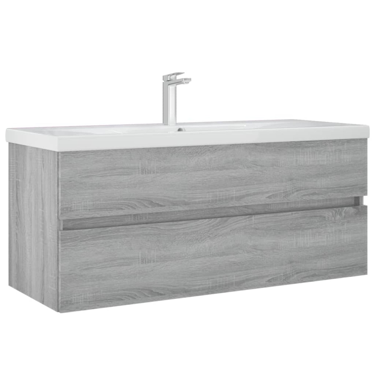 vidaXL Ντουλάπι Νιπτήρα Γκρι Sonoma 100x38,5x45 εκ. Επεξεργασμένο Ξύλο