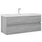 vidaXL Ντουλάπι Νιπτήρα Γκρι Sonoma 100x38,5x45 εκ. Επεξεργασμένο Ξύλο