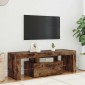vidaXL Έπιπλο Τηλεόρασης με LED Καπνιστή Δρυς 120x35x40 εκ.