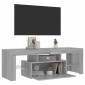 vidaXL Έπιπλο Τηλεόρασης με LED Γκρι Sonoma 120x35x40 εκ.