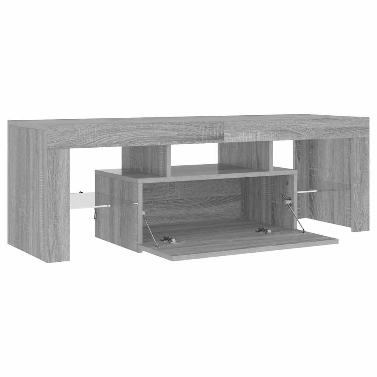vidaXL Έπιπλο Τηλεόρασης με LED Γκρι Sonoma 120x35x40 εκ.
