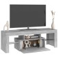 vidaXL Έπιπλο Τηλεόρασης με LED Γκρι Sonoma 120x35x40 εκ.
