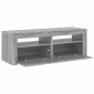 vidaXL Έπιπλο Τηλεόρασης με LED Γκρι Sonoma 120x35x40 εκ.