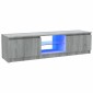 vidaXL Έπιπλο Τηλεόρασης με LED Γκρι Sonoma 120x30x35,5 εκ.