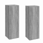 vidaXL Έπιπλα Τηλεόρασης 2 τεμ. Γκρι Sonoma30,5x30x90 εκ. Επεξ. Ξύλο