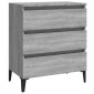 vidaXL Συρταριέρα Γκρι Sonoma 60 x 35 x 69 εκ. από Επεξεργασμένο Ξύλο