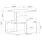 vidaXL Βοηθητικό Τραπέζι Γκρι Sonoma 40x40x40 εκ. Επεξεργασμένο Ξύλο