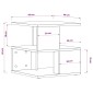 vidaXL Βοηθητικό Τραπέζι Καφέ Δρυς 40x40x40 εκ. Επεξεργασμένο Ξύλο