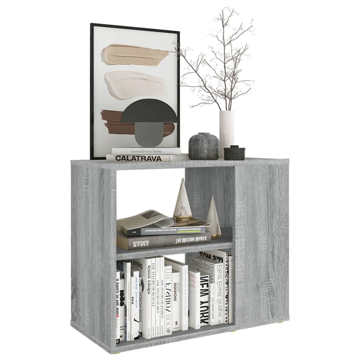 vidaXL Βοηθητικό Έπιπλο6 Γκρι Sonoma 80x30x50 εκ. από Επεξεργ. Ξύλο