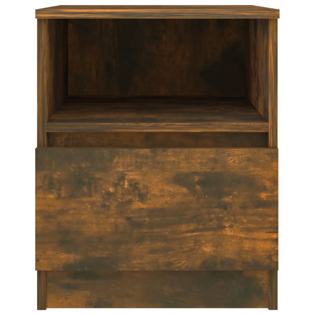 vidaXL Κομοδίνα 2 τεμ. Καπνιστή Δρυς 40x40x50 εκ. από Επεξεργ. Ξύλο