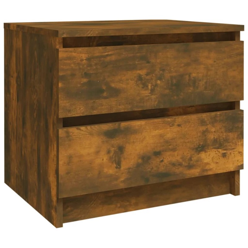 vidaXL Κομοδίνο Καπνιστή Δρυς 50x39x43,5 εκ. από Επεξεργασμένο Ξύλο