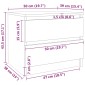 vidaXL Κομοδίνο Καπνιστή Δρυς 50x39x43,5 εκ. από Επεξεργασμένο Ξύλο
