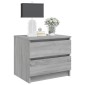 vidaXL Κομοδίνο Γκρι Sonoma 50 x 39 x 43,5 εκ. από Επεξεργασμένο Ξύλο