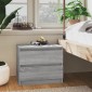 vidaXL Κομοδίνο Γκρι Sonoma 50 x 39 x 43,5 εκ. από Επεξεργασμένο Ξύλο