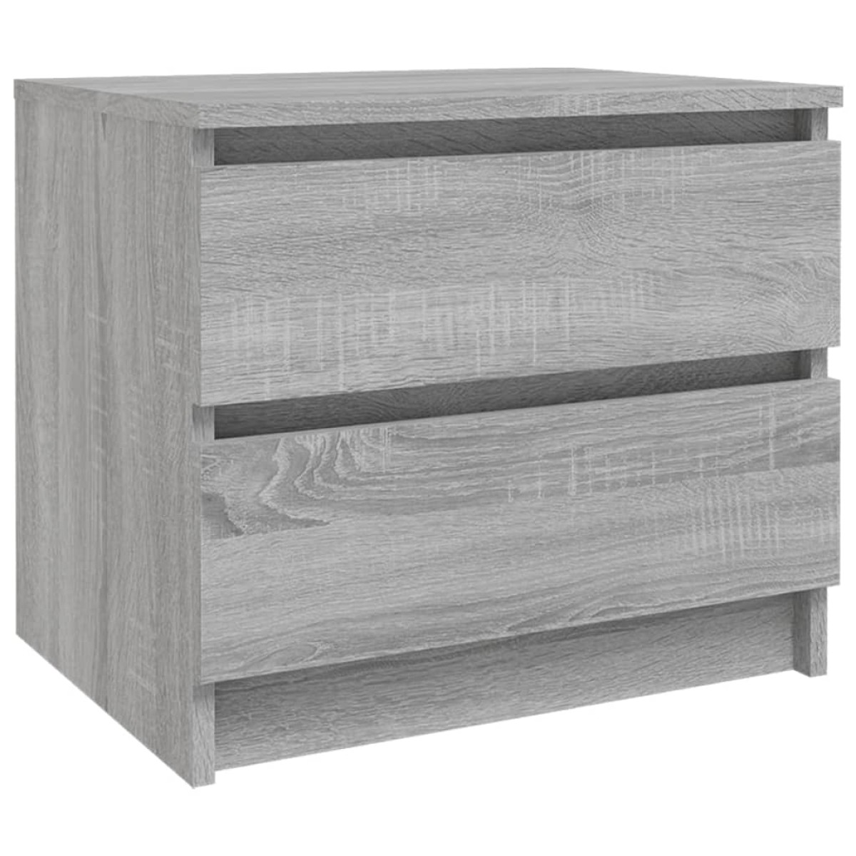 vidaXL Κομοδίνα 2 Τεμ. Γκρι Sonoma 50x39x43,5 εκ. Επεξεργασμένο Ξύλο