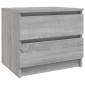 vidaXL Κομοδίνα 2 Τεμ. Γκρι Sonoma 50x39x43,5 εκ. Επεξεργασμένο Ξύλο
