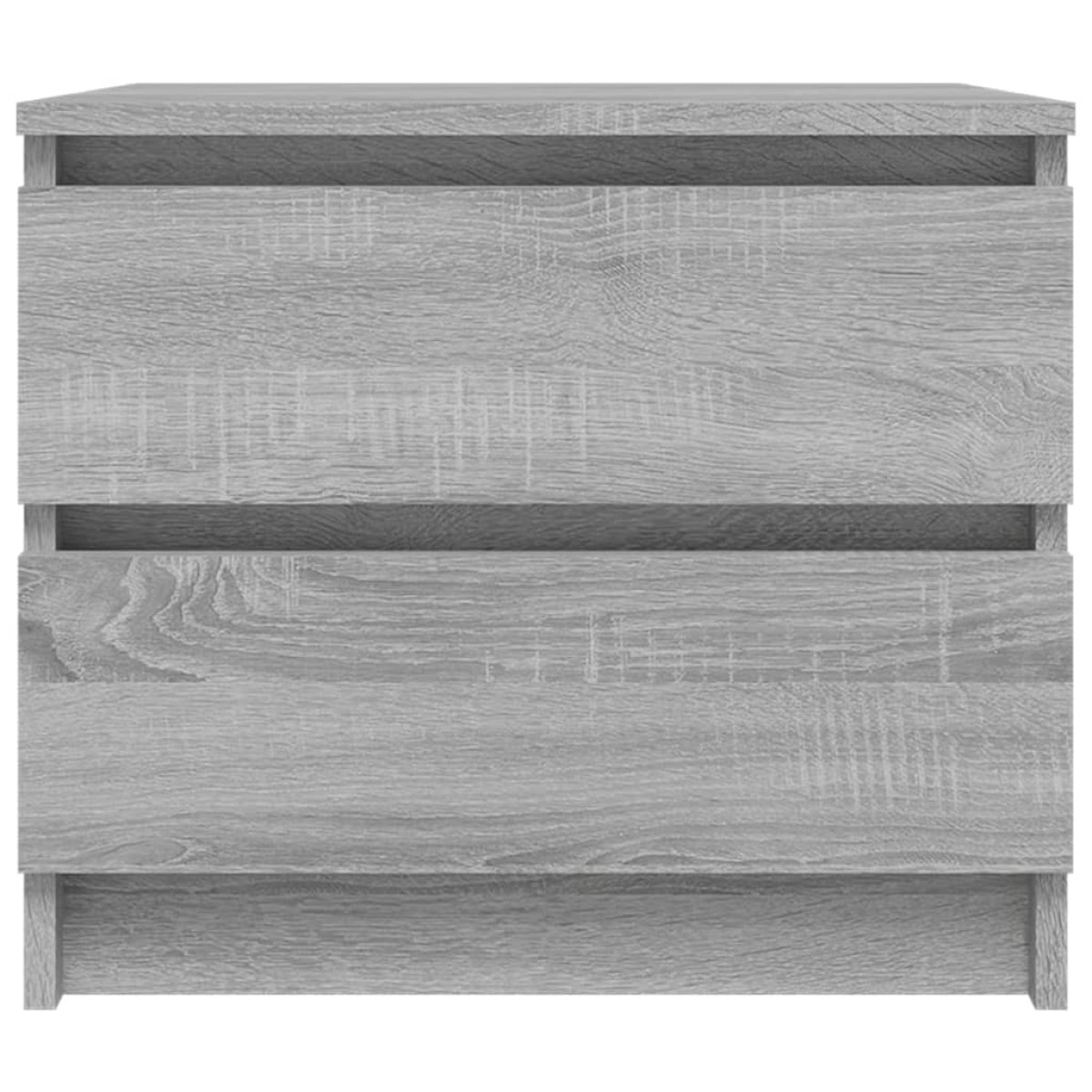 vidaXL Κομοδίνα 2 Τεμ. Γκρι Sonoma 50x39x43,5 εκ. Επεξεργασμένο Ξύλο