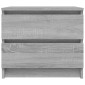 vidaXL Κομοδίνα 2 Τεμ. Γκρι Sonoma 50x39x43,5 εκ. Επεξεργασμένο Ξύλο