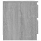 vidaXL Κομοδίνα 2 Τεμ. Γκρι Sonoma 50x39x43,5 εκ. Επεξεργασμένο Ξύλο