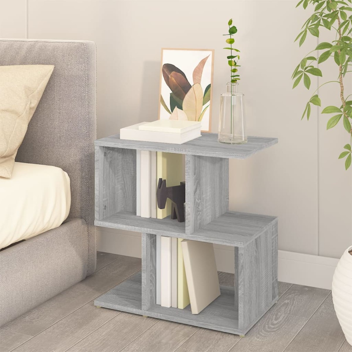 vidaXL Κομοδίνα 2 Τεμ. Γκρι Sonoma 50x30x51,5 εκ. Επεξεργασμένο Ξύλο