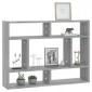 vidaXL Ραφιέρα Τοίχου Γκρι Sonoma 75 x 16 x 55 εκ. Επεξεργασμένο Ξύλο